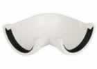 Half Round 90 Degree Gutter Angle White