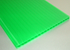 Green Fluted Polypropylene Sheet Corrugated Display Board