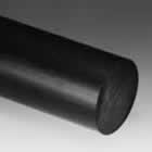 Black 30 Percent Glass Filled Nylon 66 Rod
