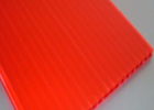 Red Fluted Polypropylene Sheet Corrugated Display Board