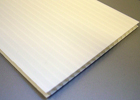 White Fluted Polypropylene Sheet Corrugated Display Board