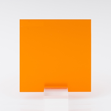 Mandarin Orange 3T17 Frost Perspex Acrylic Sheet With 33% Light  Transmission